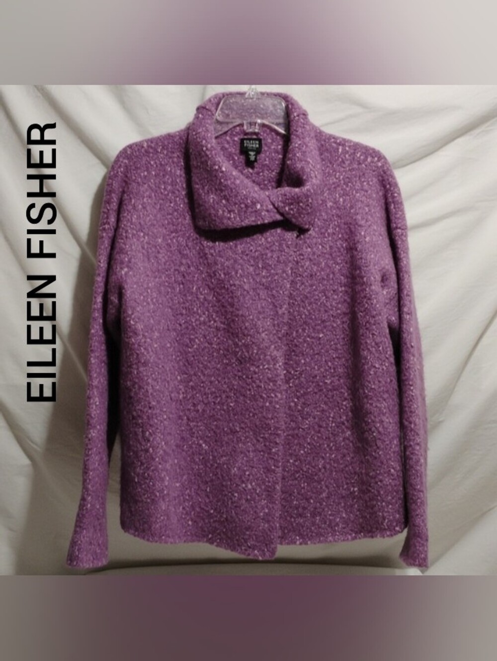 (C-31) SALE! Eileen Fisher Alpaca Silk Wool Blend Italian Yarn Sweater Like New